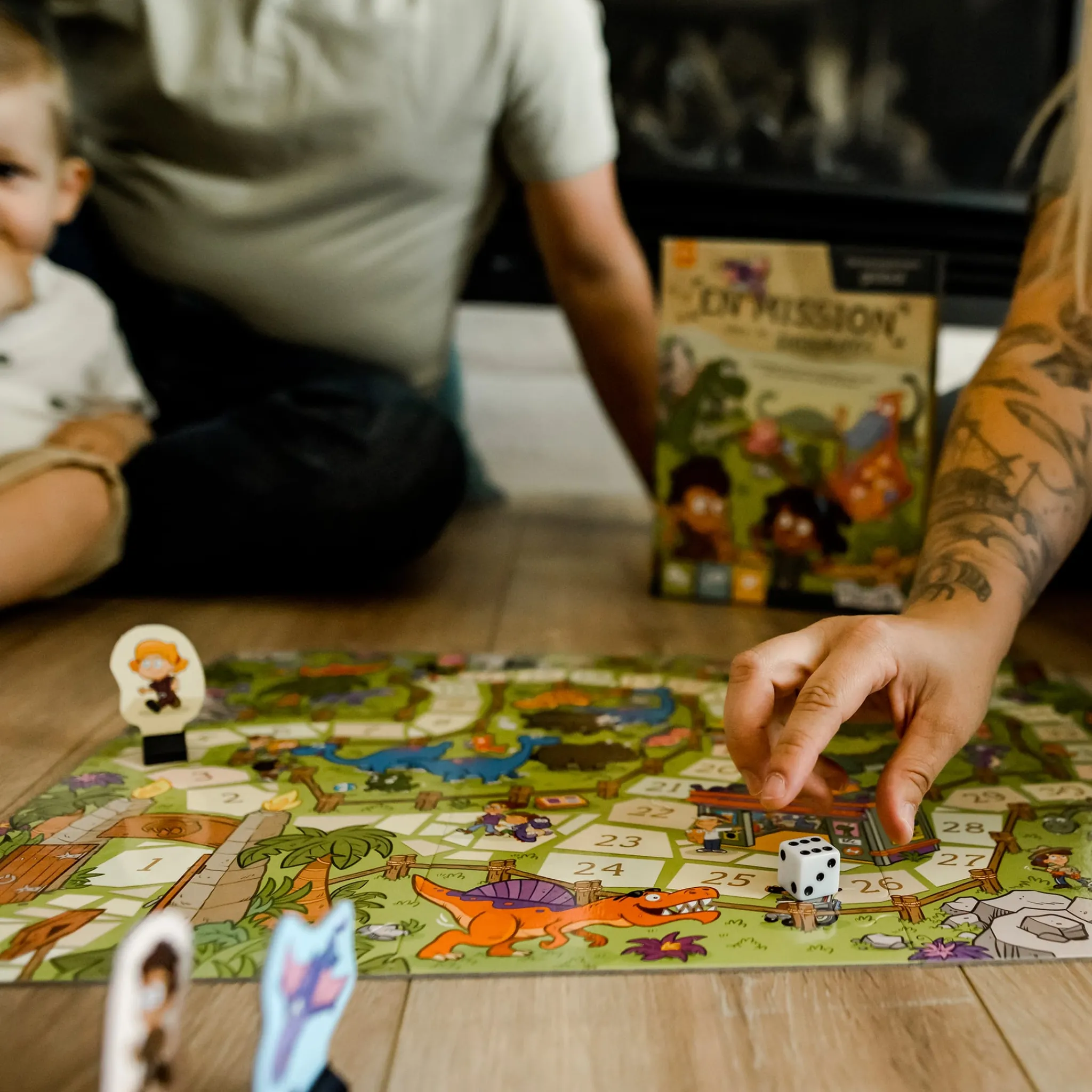 Kids Placote Board Games>En Mission Chez Les Dinosaures