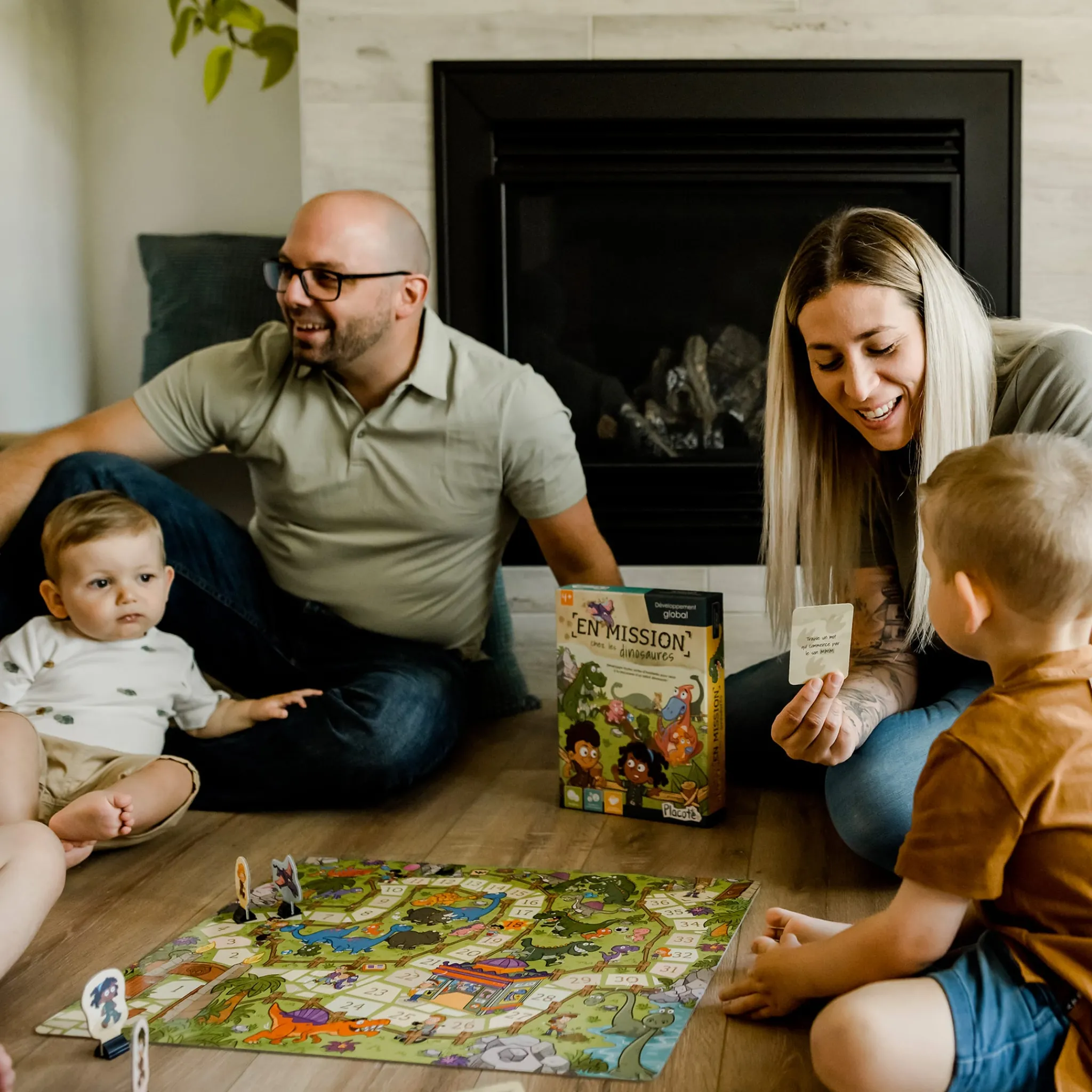 Kids Placote Board Games>En Mission Chez Les Dinosaures