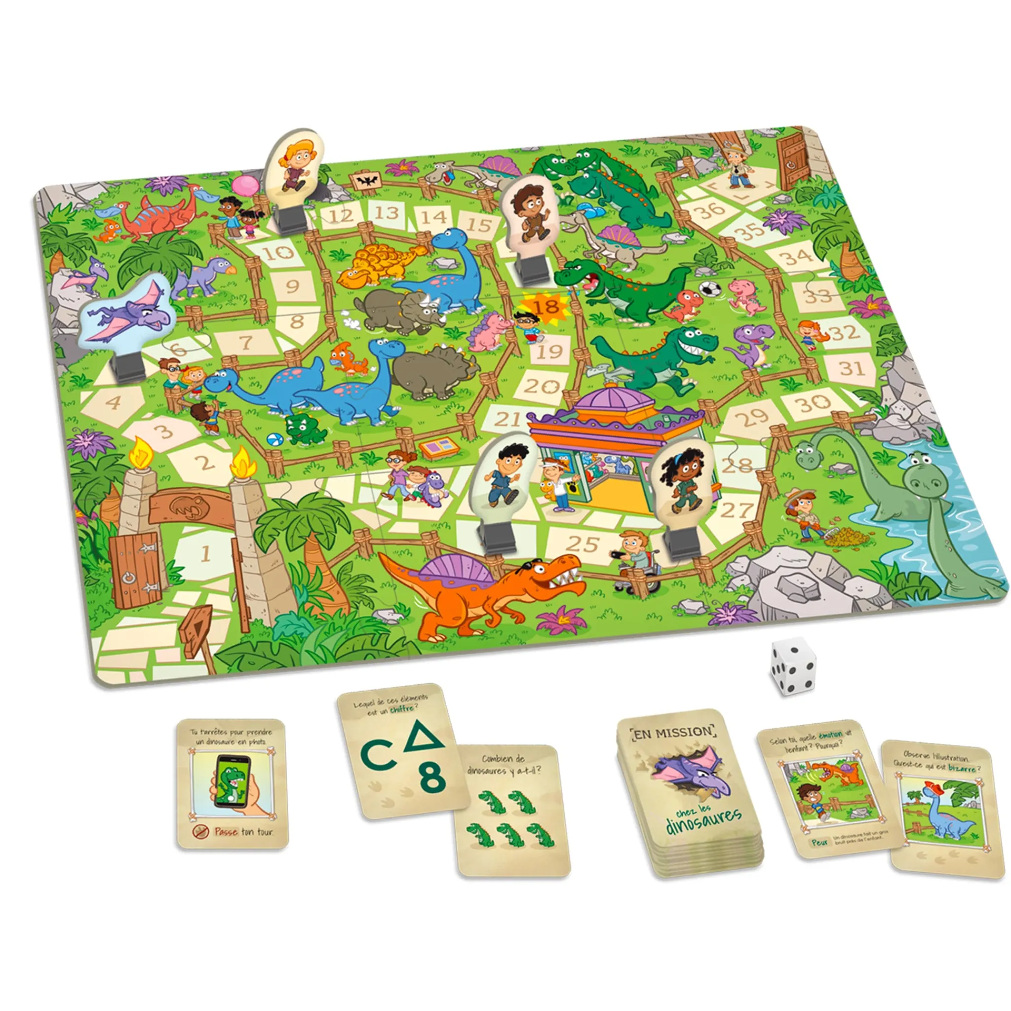 Kids Placote Board Games>En Mission Chez Les Dinosaures