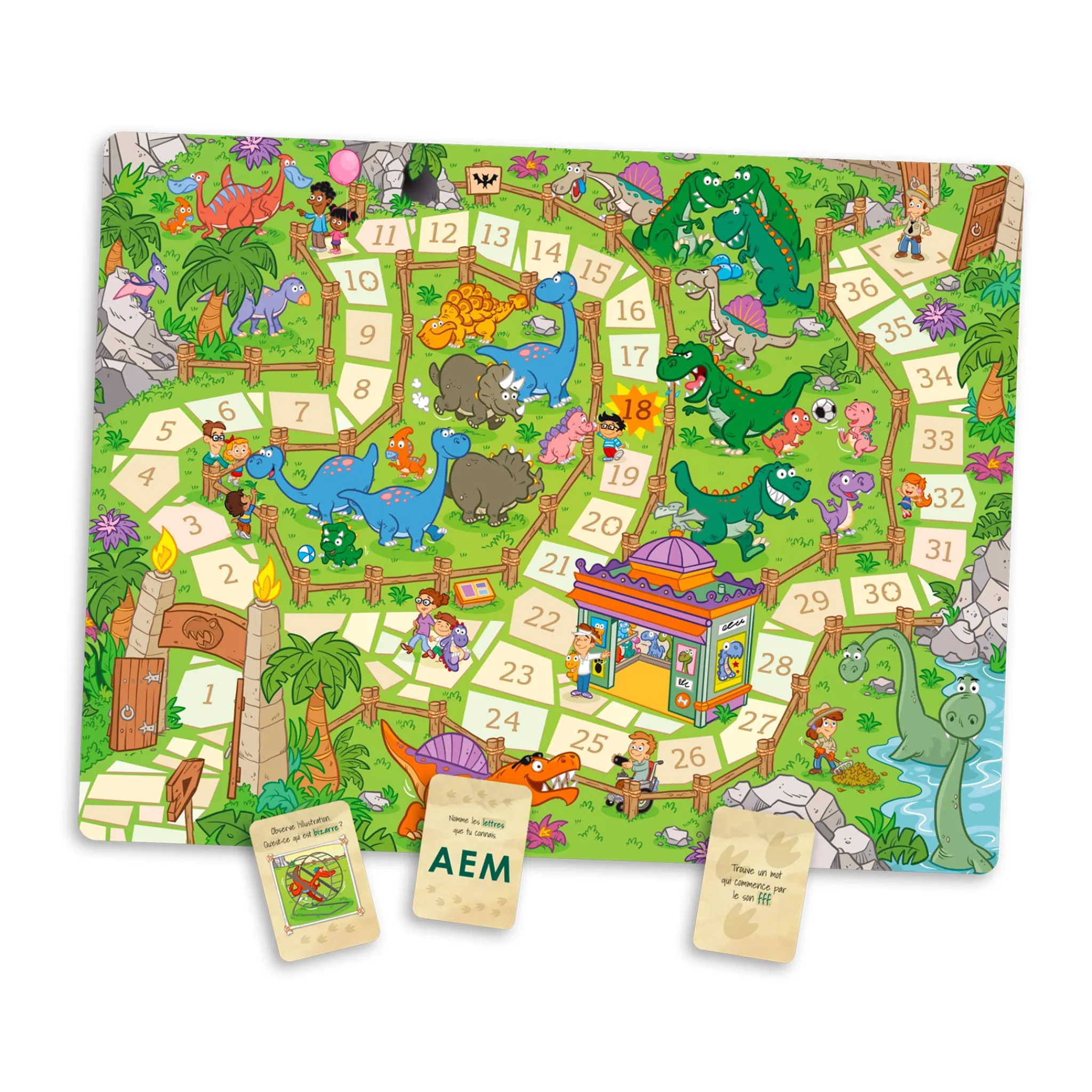 Kids Placote Board Games>En Mission Chez Les Dinosaures
