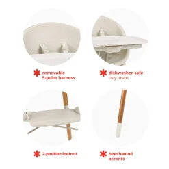 Skip Hop High Chairs & Booster Seats|High Chairs & Booster Seats>EON 4-In-1 High Chair - Oat