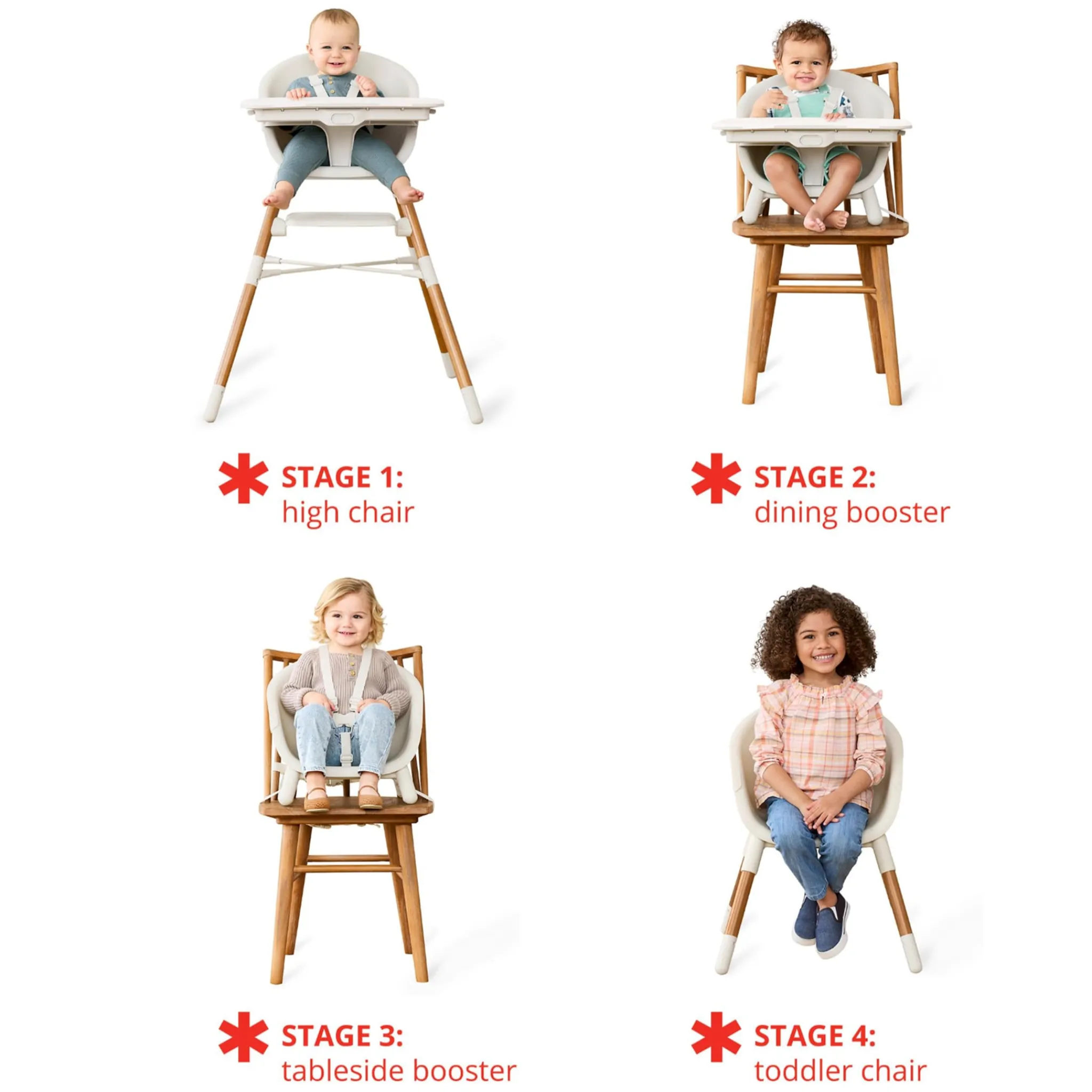 Skip Hop High Chairs & Booster Seats|High Chairs & Booster Seats>EON 4-In-1 High Chair - Oat