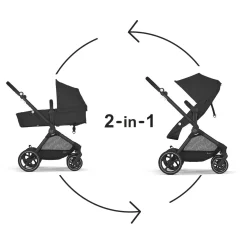 Kids Cybex Eos Moon Black Stroller