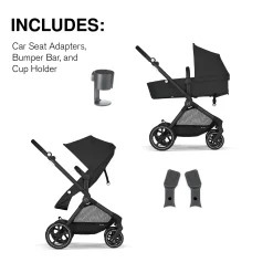 Kids Cybex Eos Moon Black Stroller
