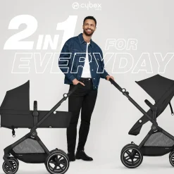 Kids Cybex Eos Moon Black Stroller