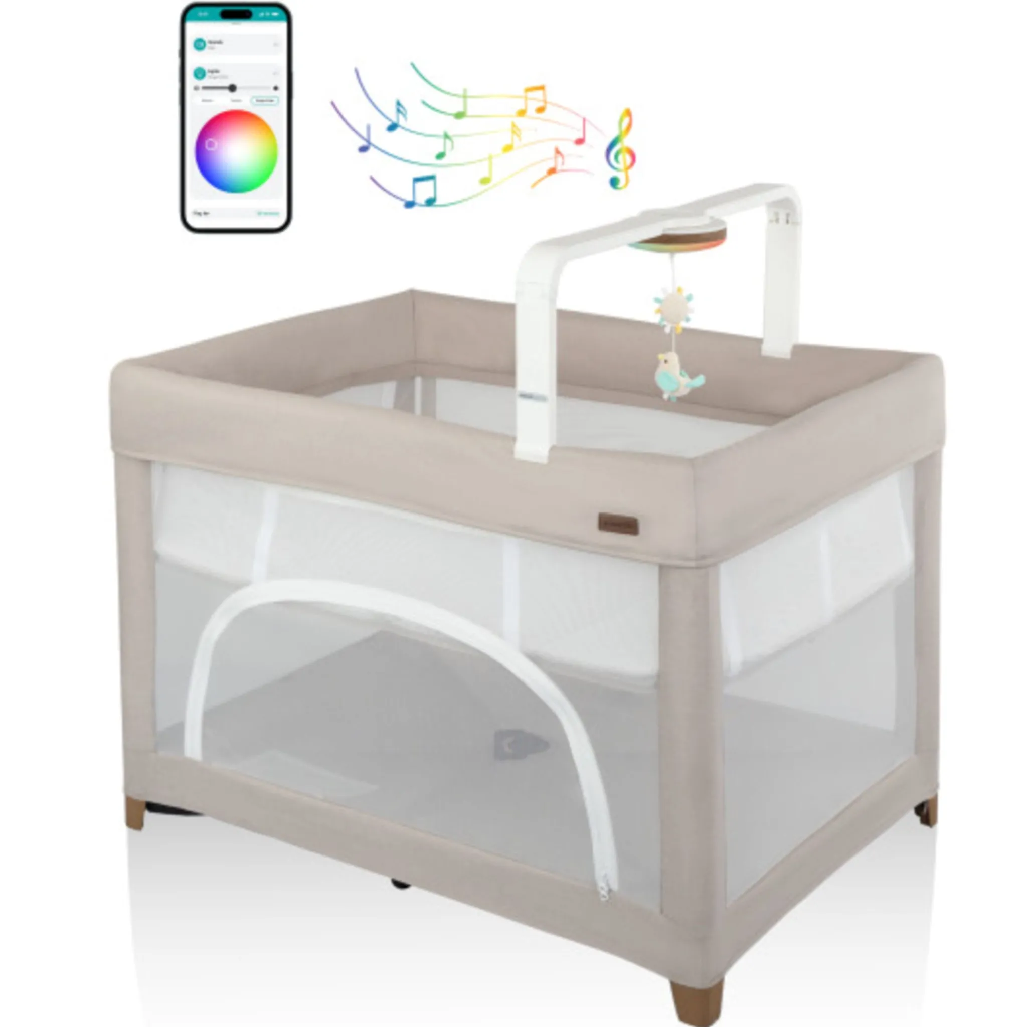 Evenflo Playards & Bassinets|Playards & Bassinets>Eris Playard - Coastal Coffee
