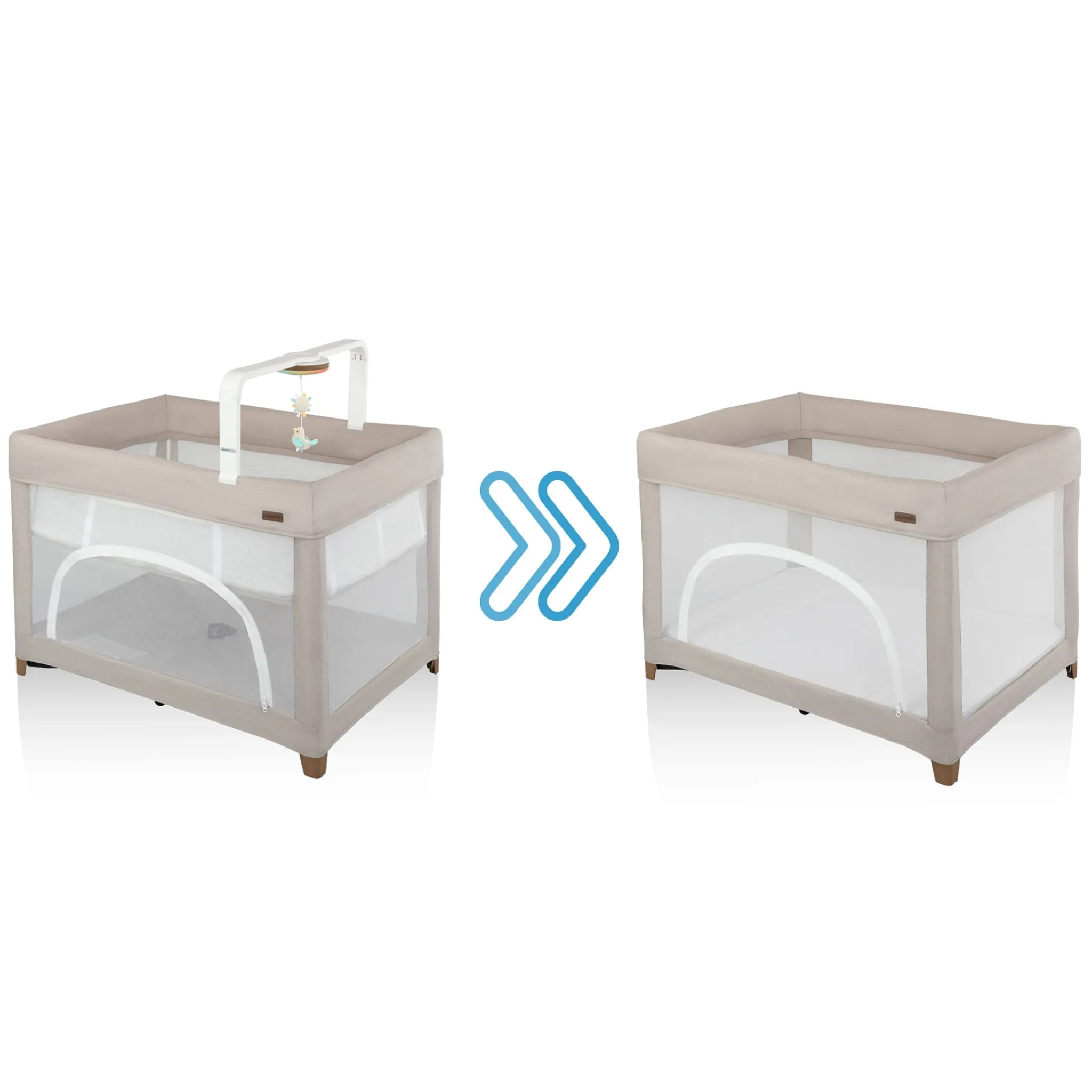 Evenflo Playards & Bassinets|Playards & Bassinets>Eris Playard - Coastal Coffee