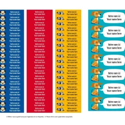 Kids Clement - Impressions Essential Name Labels - Blue dogs