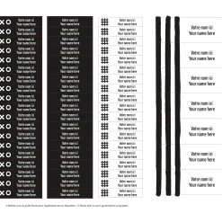 Kids Clement - Impressions Essential Name Labels - Black patterns