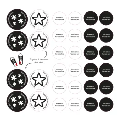 Kids Clement - Impressions Essential Name Labels - Black patterns