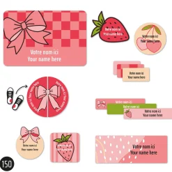 Kids Clement - Impressions Personalized Name Labels|Personalized Name Labels>Essential Name Labels - Bows
