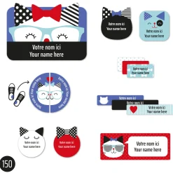 Kids Clement - Impressions Essential Name Labels – Cats
