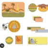 Kids Clement - Impressions Essential Name Labels - Desert