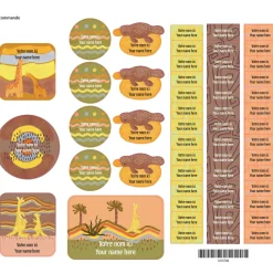Kids Clement - Impressions Essential Name Labels - Desert
