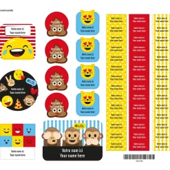Kids Clement - Impressions Personalized Name Labels|Personalized Name Labels>Essential Name Labels - Emojis