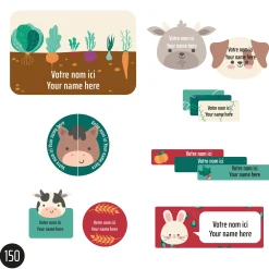 Kids Clement - Impressions Personalized Name Labels|Personalized Name Labels>Essential Name Labels - Farm