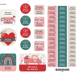 Kids Clement - Impressions Essential Name Labels - Hearts