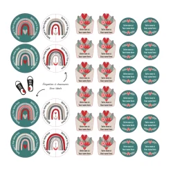 Kids Clement - Impressions Essential Name Labels - Hearts