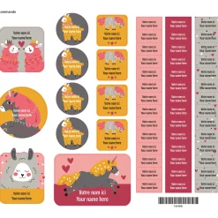 Kids Clement - Impressions Personalized Name Labels|Personalized Name Labels>Essential Name Labels - Llamas