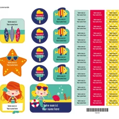 Kids Clement - Impressions Essential Name Labels – Mermaids
