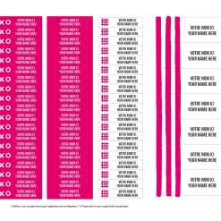 Kids Clement - Impressions Essential Name Labels - Pink patterns