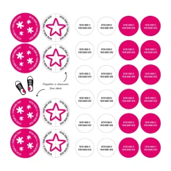 Kids Clement - Impressions Essential Name Labels - Pink patterns