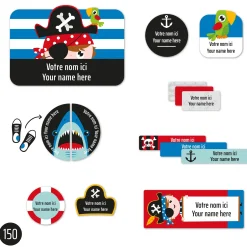 Kids Clement - Impressions Personalized Name Labels|Personalized Name Labels>Essential Name Labels - Pirates