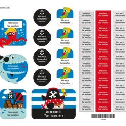 Kids Clement - Impressions Personalized Name Labels|Personalized Name Labels>Essential Name Labels - Pirates