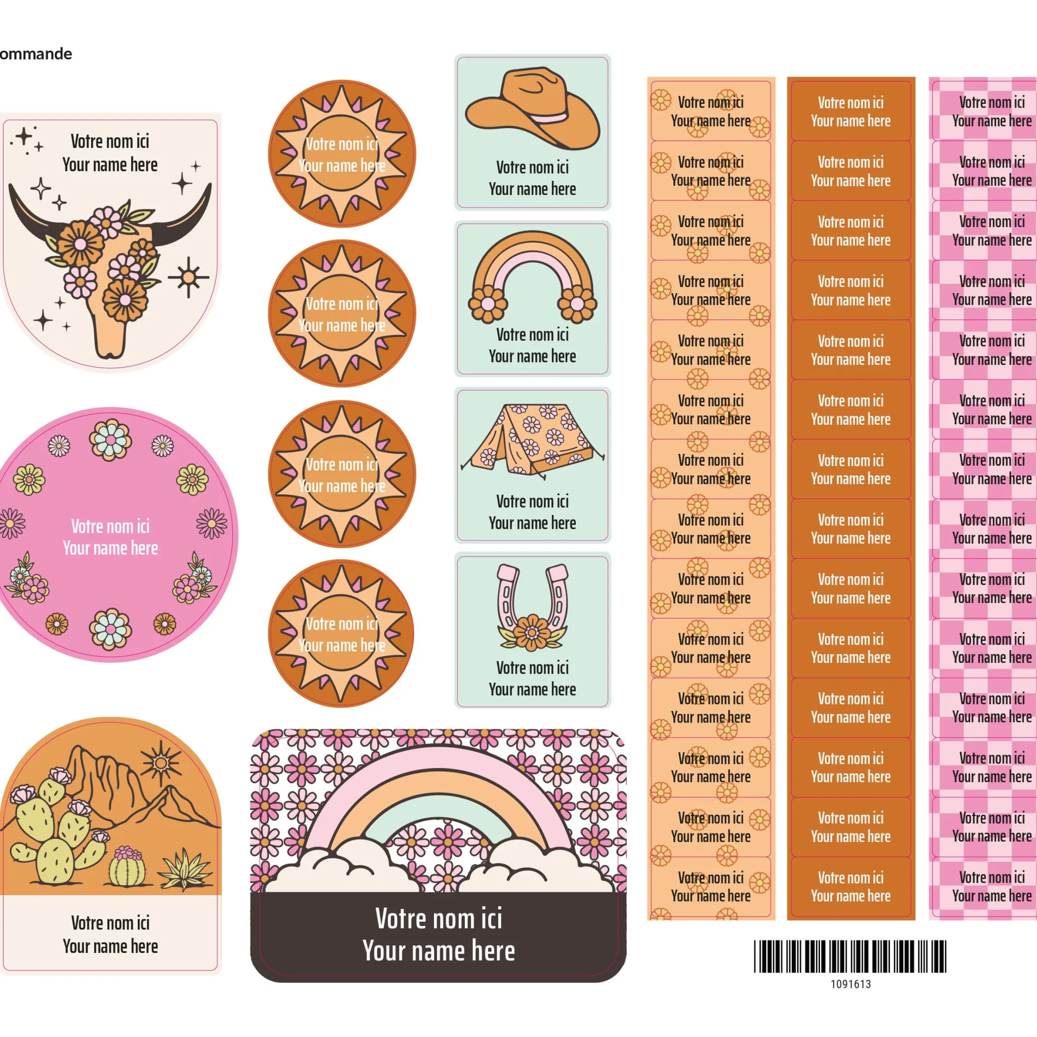 Kids Clement - Impressions Personalized Name Labels|Personalized Name Labels>Essential Name Labels - Rodeo