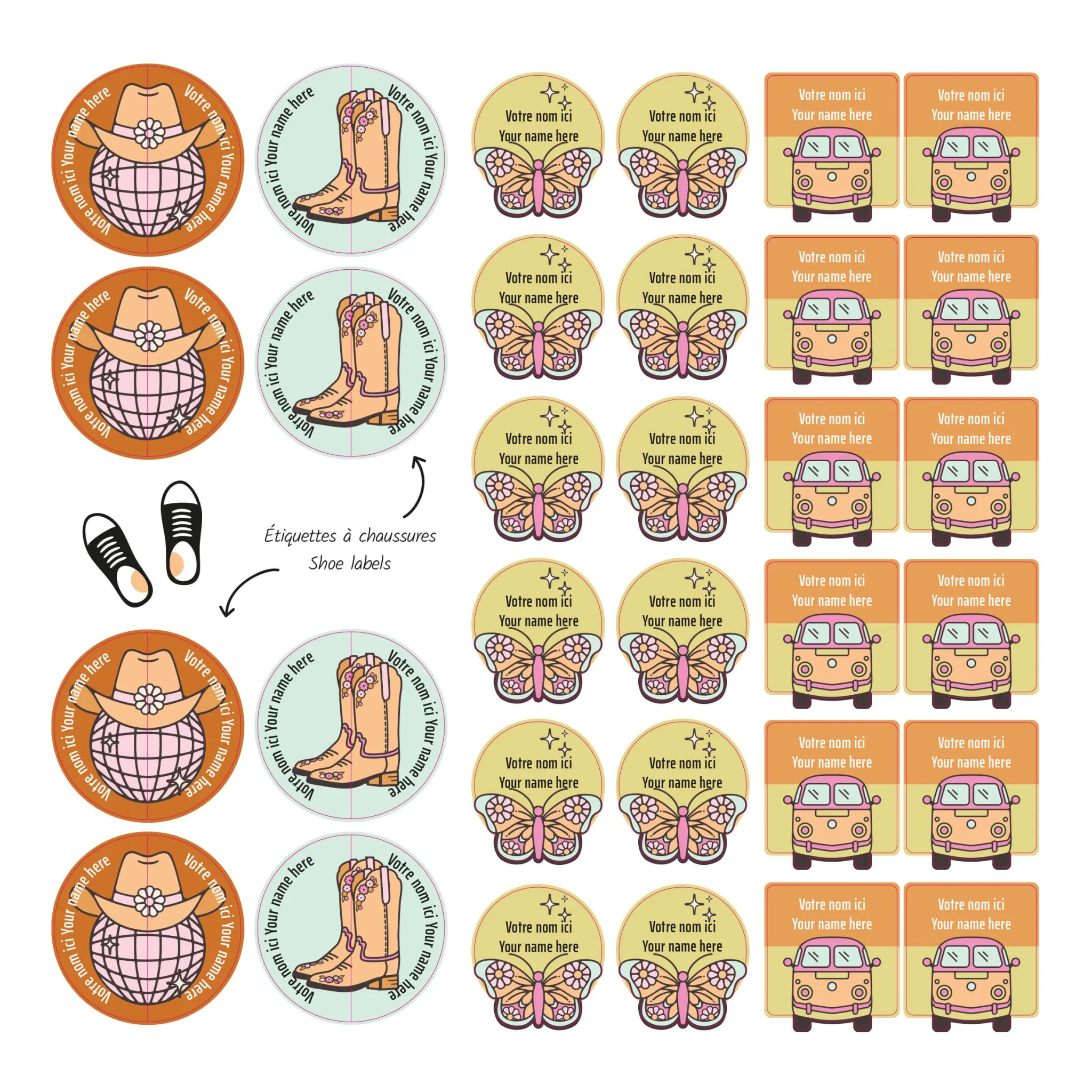 Kids Clement - Impressions Personalized Name Labels|Personalized Name Labels>Essential Name Labels - Rodeo