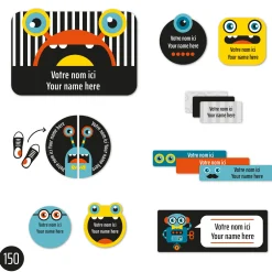Kids Clement - Impressions Essential Name Labels – Robots