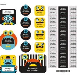 Kids Clement - Impressions Essential Name Labels – Robots