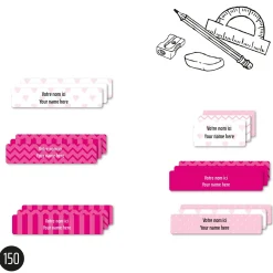 Kids Clement - Impressions Essential Name Labels – School pink