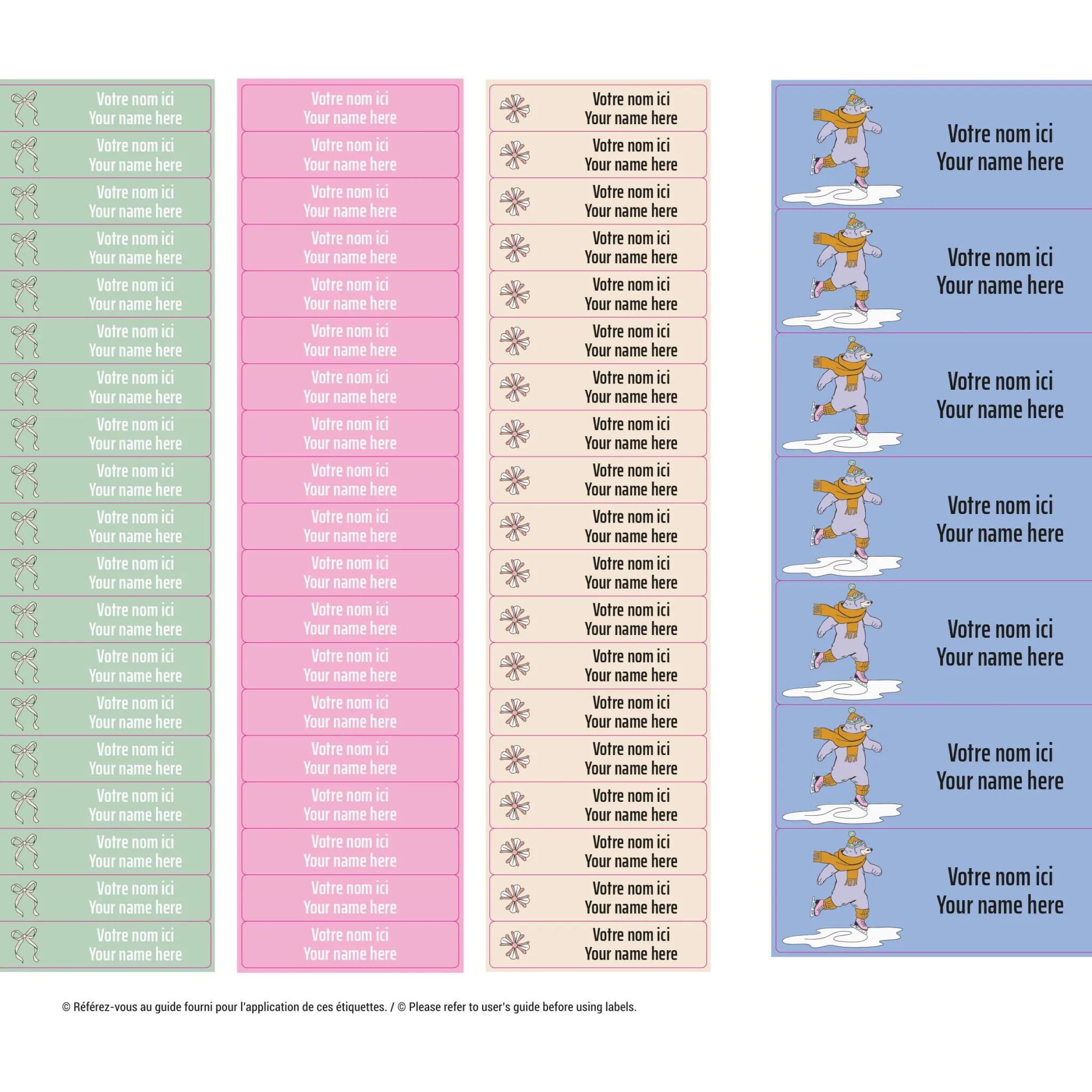 Kids Clement - Impressions Essential Name Labels - Skate