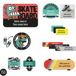 Kids Clement - Impressions Personalized Name Labels|Personalized Name Labels>Essential Name Labels - Skate