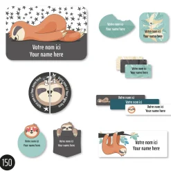 Kids Clement - Impressions Essential Name Labels - Sloth