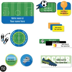 Kids Clement - Impressions Personalized Name Labels|Personalized Name Labels>Essential Name Labels – Soccer