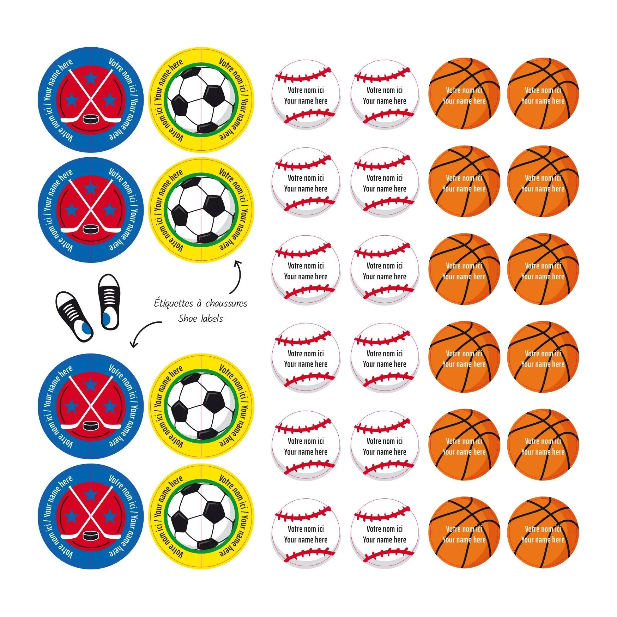 Kids Clement - Impressions Personalized Name Labels|Personalized Name Labels>Essential Name Labels – Sports