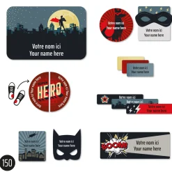 Kids Clement - Impressions Personalized Name Labels|Personalized Name Labels>Essential Name Labels - Super heros
