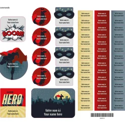 Kids Clement - Impressions Personalized Name Labels|Personalized Name Labels>Essential Name Labels - Super heros