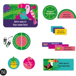 Kids Clement - Impressions Essential Name Labels - Tropical