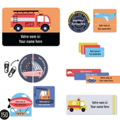 Kids Clement - Impressions Essential Name Labels - Transport