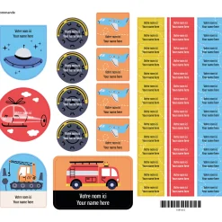 Kids Clement - Impressions Essential Name Labels - Transport