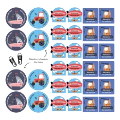 Kids Clement - Impressions Essential Name Labels - Transport