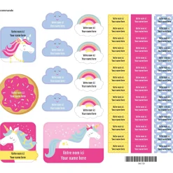 Kids Clement - Impressions Essential Name Labels - Unicorn
