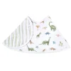 Aden + Anais Essentials Cotton Muslin Burpy Bib - Dinosaurs