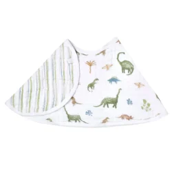 Aden + Anais Essentials Cotton Muslin Burpy Bib - Dinosaurs