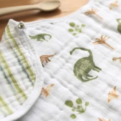 Aden + Anais Essentials Cotton Muslin Burpy Bib - Dinosaurs