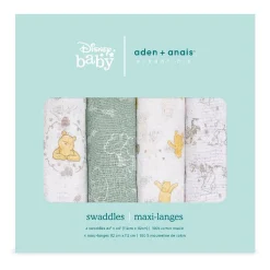 Kids Aden + Anais Essentials Cotton Muslin Swaddles 2 Pack - Disney™ (4) Winnie and Friends