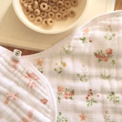 Aden + Anais Essentials Cotton Muslin Burpy Bib - Country floral